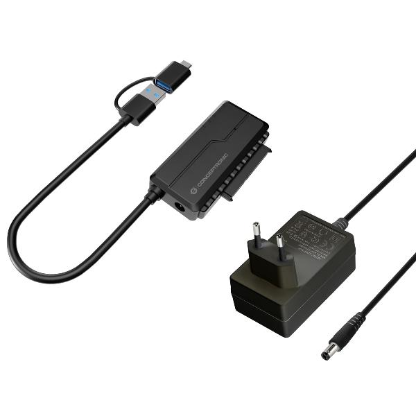 CONCEPTRONIC USB 3.0 SATA ADAPTER WITH POWER AD.