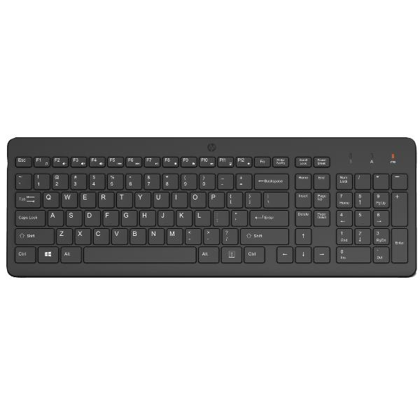 HP 225 TASTIERA WIRELESS 2.4GHz LAYOUT ITALIANO RICEVITORE …