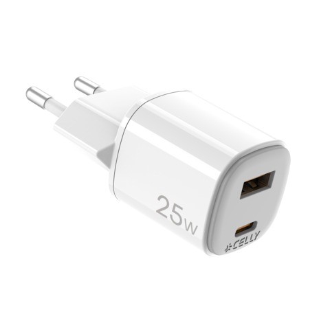 Celly 25W GaN Wall Charger UPTC COLLECTION