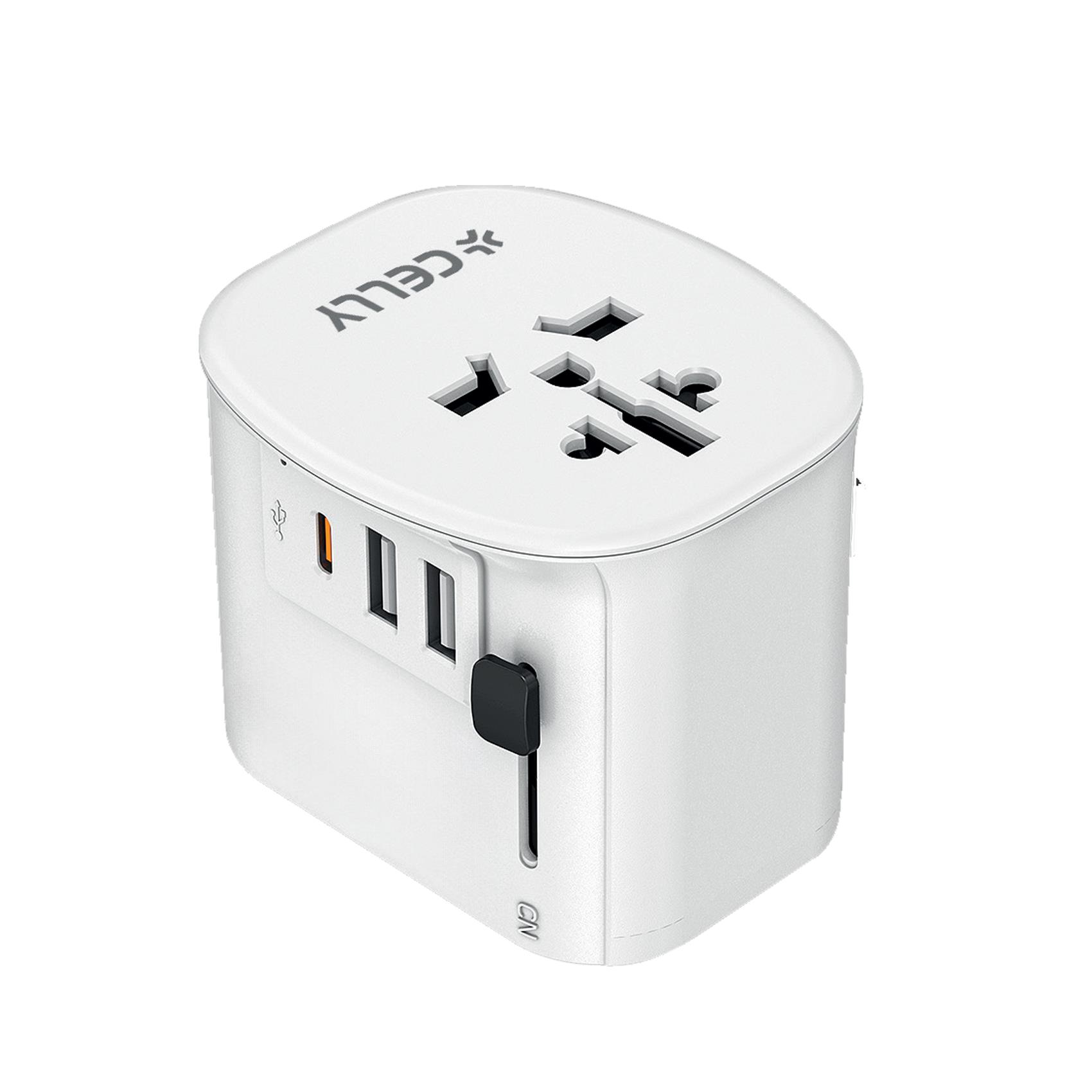 CELLY MULTIPLUG TRAVEL CHARGER 30 W CARICABATTERIE UNIVERSALE …