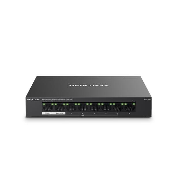 HUB SWITCH 08 PORTE GIGABIT MERCUSYS MS108GP