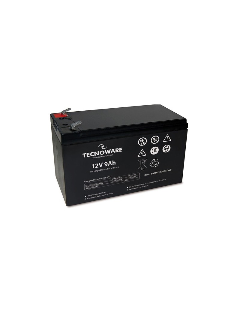 TECNOWARE EACPE12V09ATWP BATTERIA PER UPS ANTIFURTI 12V 9.0AH …