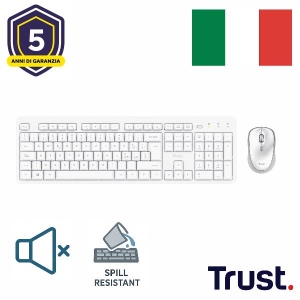 Trust ODY II SET TASTIERA E MOUSE WIRELESS …