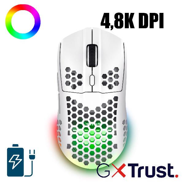 Trust MOUSE WIRELESS GAMING ULTRALEGGERO RGB 80 ORE …