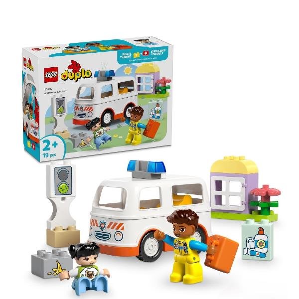 LEGO DUPLO AMBULANZA E AUTISTA CON PAZIENTE GIOCATTOLO …