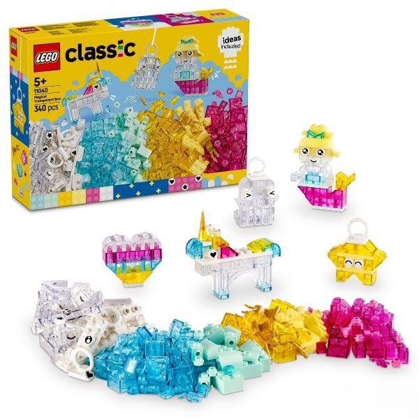 LEGO CLASSIC SCATOLA MAGICA TRASPARENTE MATTONCINI COLORATI E …