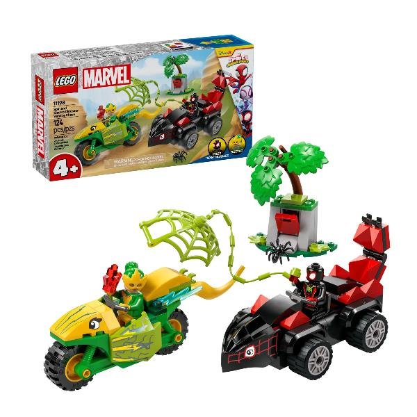 LEGO SPIDEY INSEGUIMENTO SUI DINO VEICOLI DI SPIN …