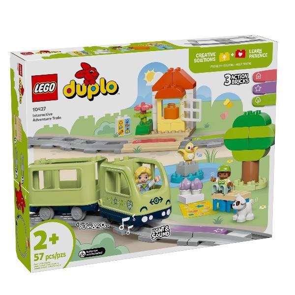 LEGO DUPLO TRENO D' AVVENTURA INTERATTIVO CON PISTA …