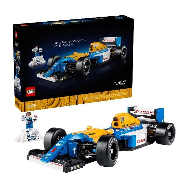 LEGO ICONS WILLIAMS RACING FW14B NIGEL MANSELL MODELLINO …