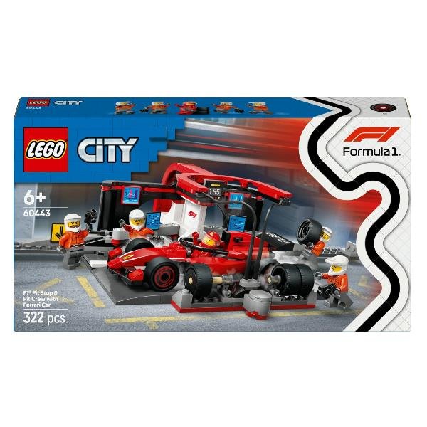 LEGO CITY PIT STOP E MECCANICI CON MONOPOSTO …