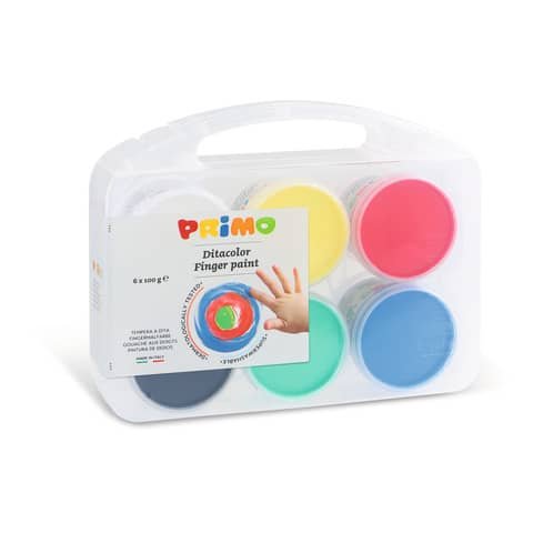 Ditacolor colori a dita - 100ml - c/pennello …