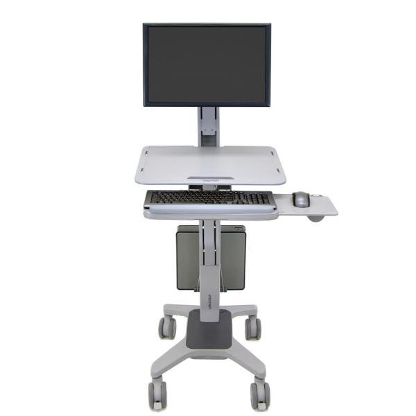 Ergotron WorkFit-C Single LD Sit-Stand Workstation - Carrello …