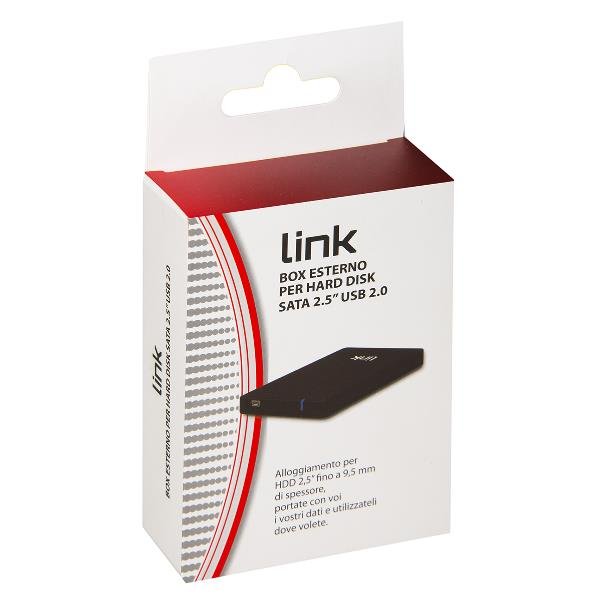 LINK BOX ESTERNO PER HDD SATA 2.5" FINO …