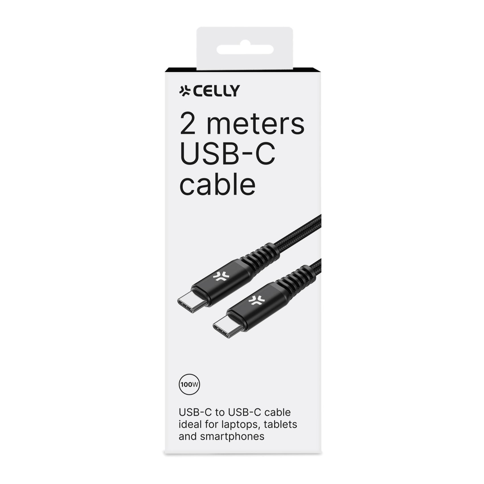 =>>C TO C CABLE 100W 2MT BK