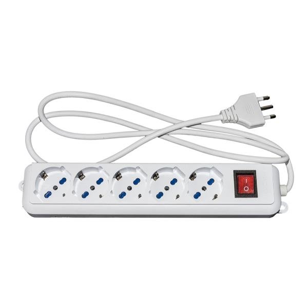 DIGITUS LKMP05L MULTIPRESA 5 POSTI SCHUKO/BIPASSO ITALIANA 10/16A …