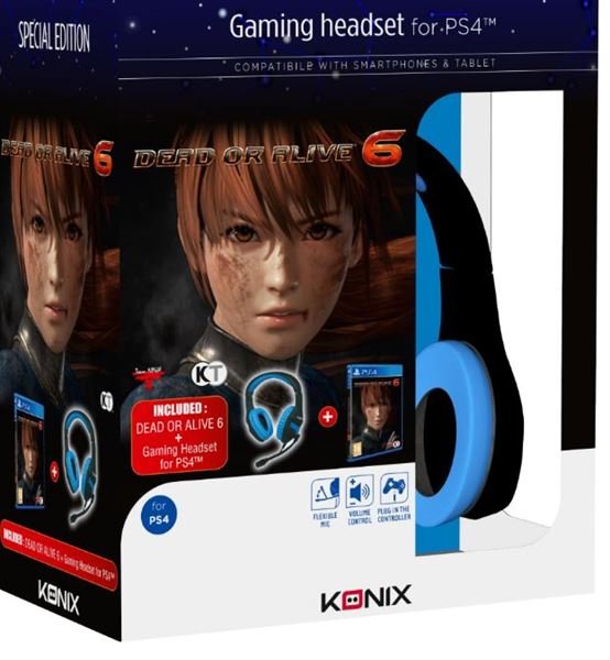 KONIX PS4 DEAD OR ALIVE 6 + CUFFIE …