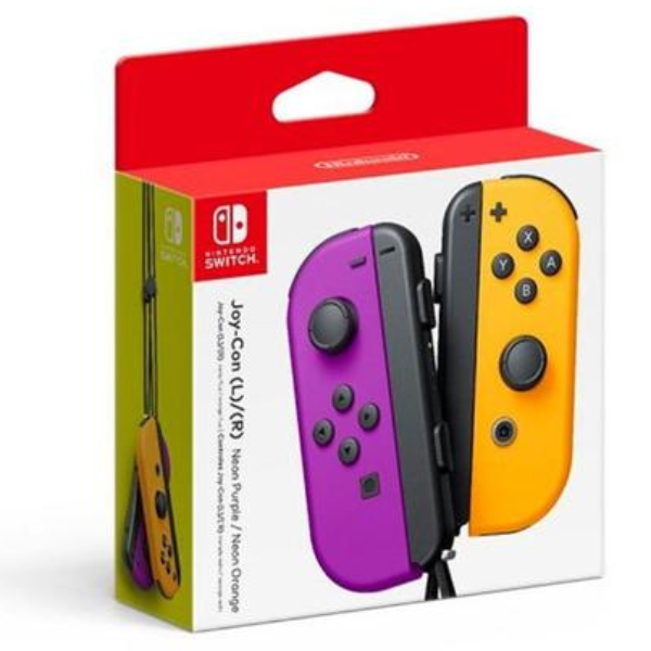 NINTENDO SWITCH COPPIA CONTROLLER JOY-CON VIOLA E ARANCIONE …