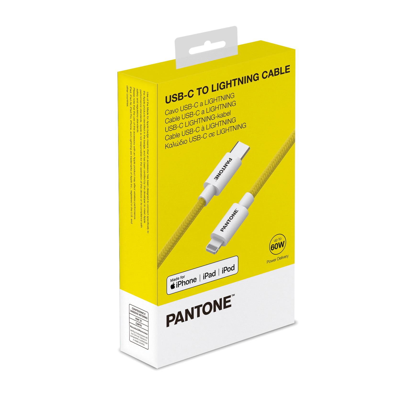 =>>PANTONE USBC-LIGHT CABLE YELLOW
