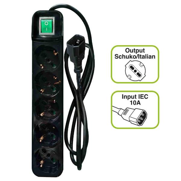 TECNOWARE FMP5IECIG MULTIPRESA PER UPS SPINA IEC/VDE CON …