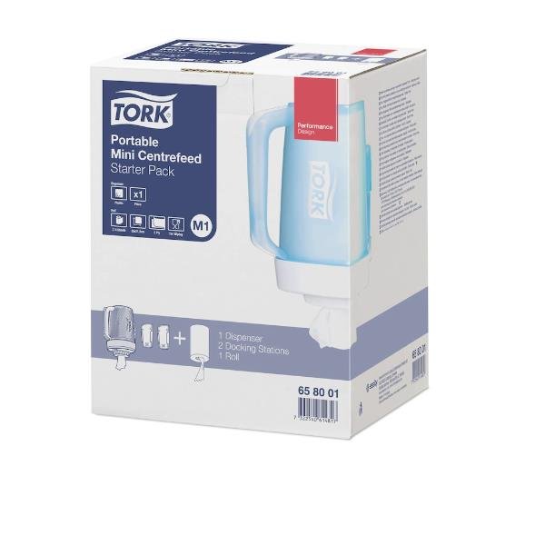 TORK DISPENSER MINI PORTATILE PERASCIUGAMANI AD ESTRAZIONE CENTRALE …
