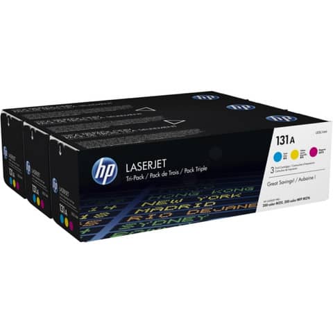 Hp - Confezione 3 Toner originale - 131A …