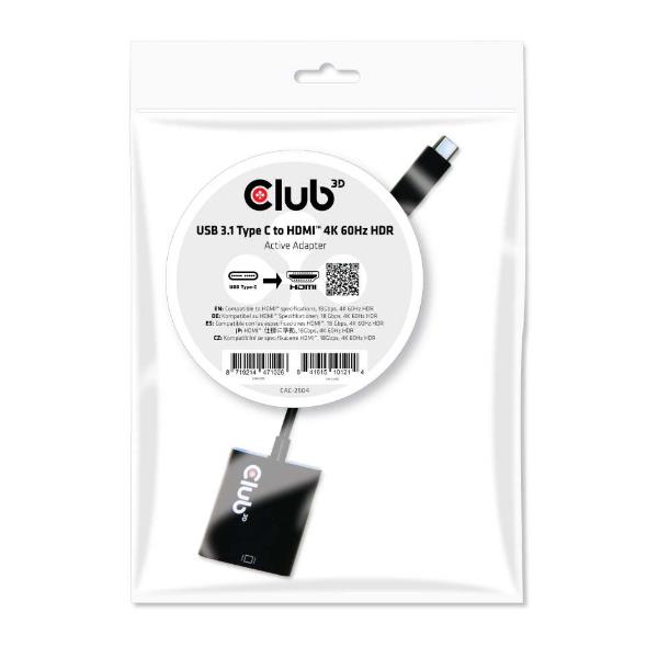 CLub3D cavo adattatore attivo USB 3.1 TypeC a …