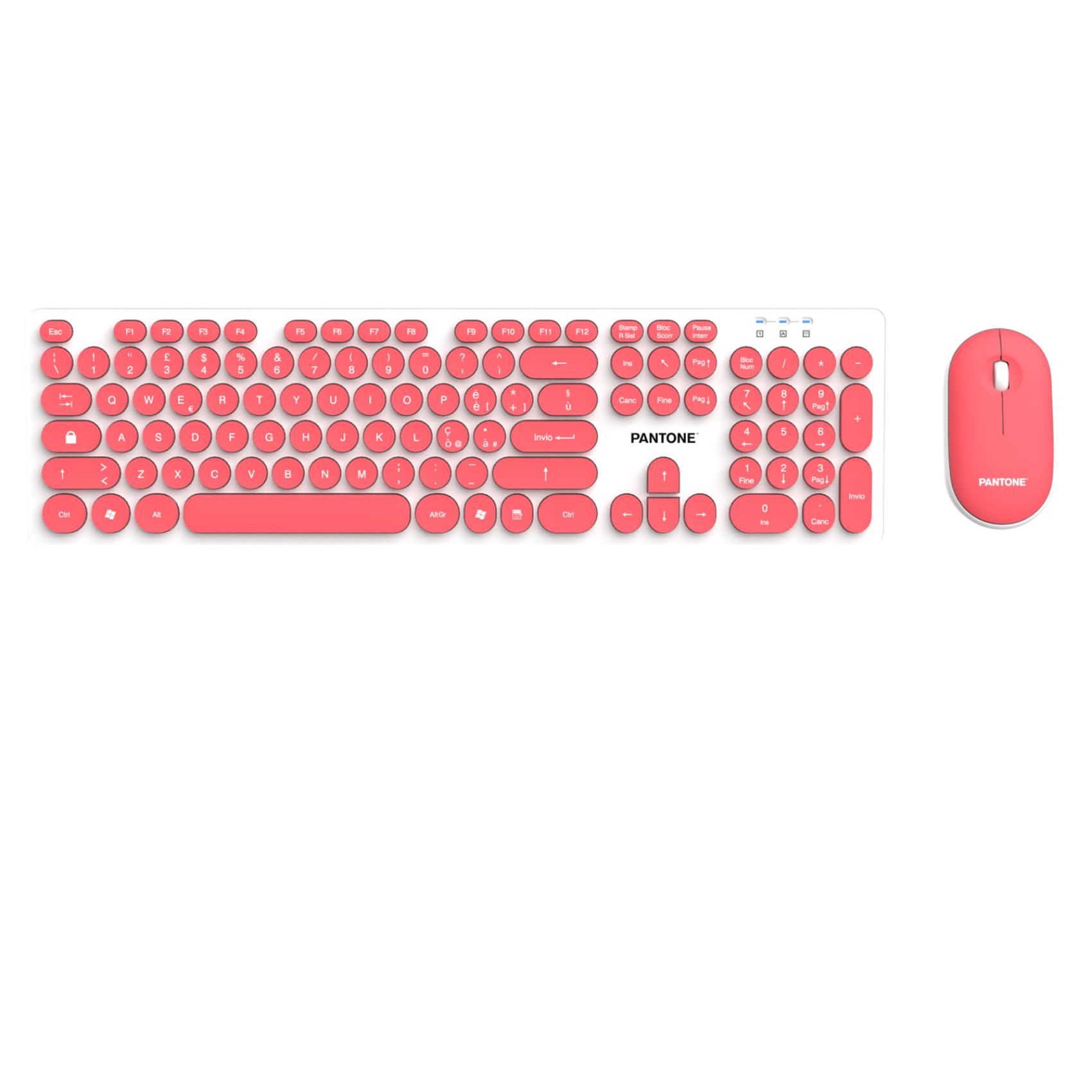 PANTONE - Kit Tastiera e Mouse Wireless