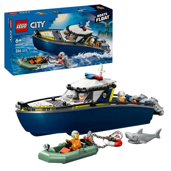 LEGO CITY INSEGUIMENTO DEL MOTOSCAFO DELLA POLIZIA CON …
