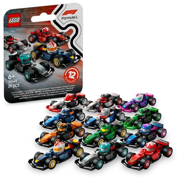 LEGO MINIFIGURES MONOPOSTO DI F1 DA COLLEZIONE CASCHI …