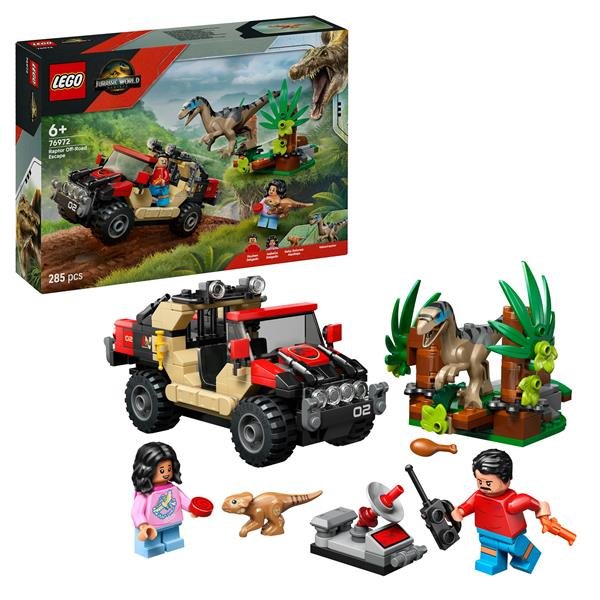 LEGO JURASSIC WORLD FUGA DAL RAPTOR SUL FUORISTRADA …