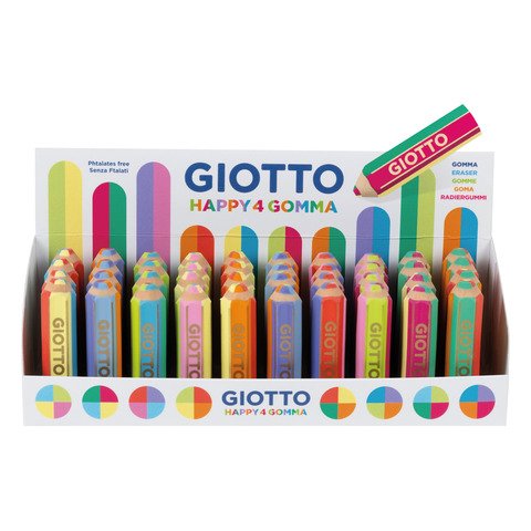 Happy Gomma a forma di matita colori assortiti …