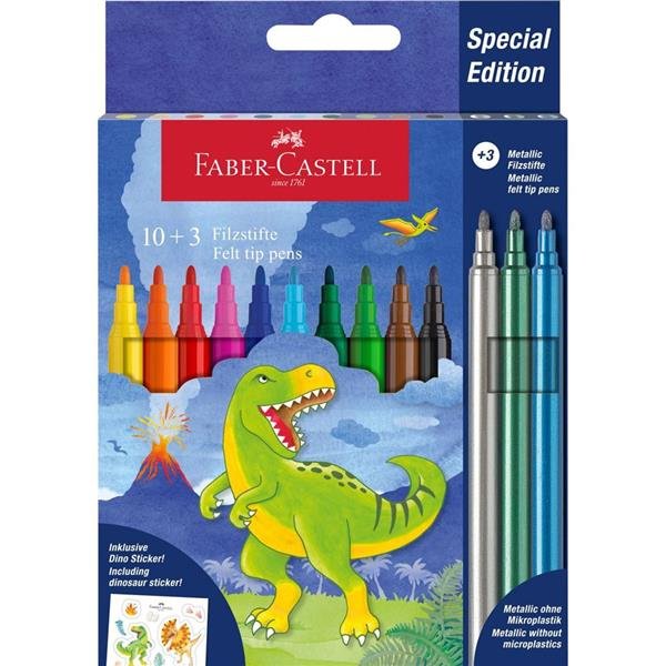 FABER CASTELL DINOSAURO PENNARELLI COLORI ASSORTITI + 3 …
