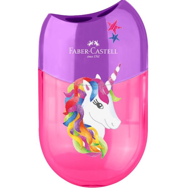 FABER CASTELL UNICORNO TEMPERAMATITE DOPPIO FORO CON SERBATOIO …