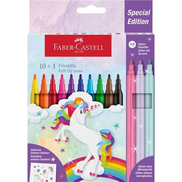 FABER CASTELL SPECIA EDITION PENNARELLI UNICORN CON STICKERS …