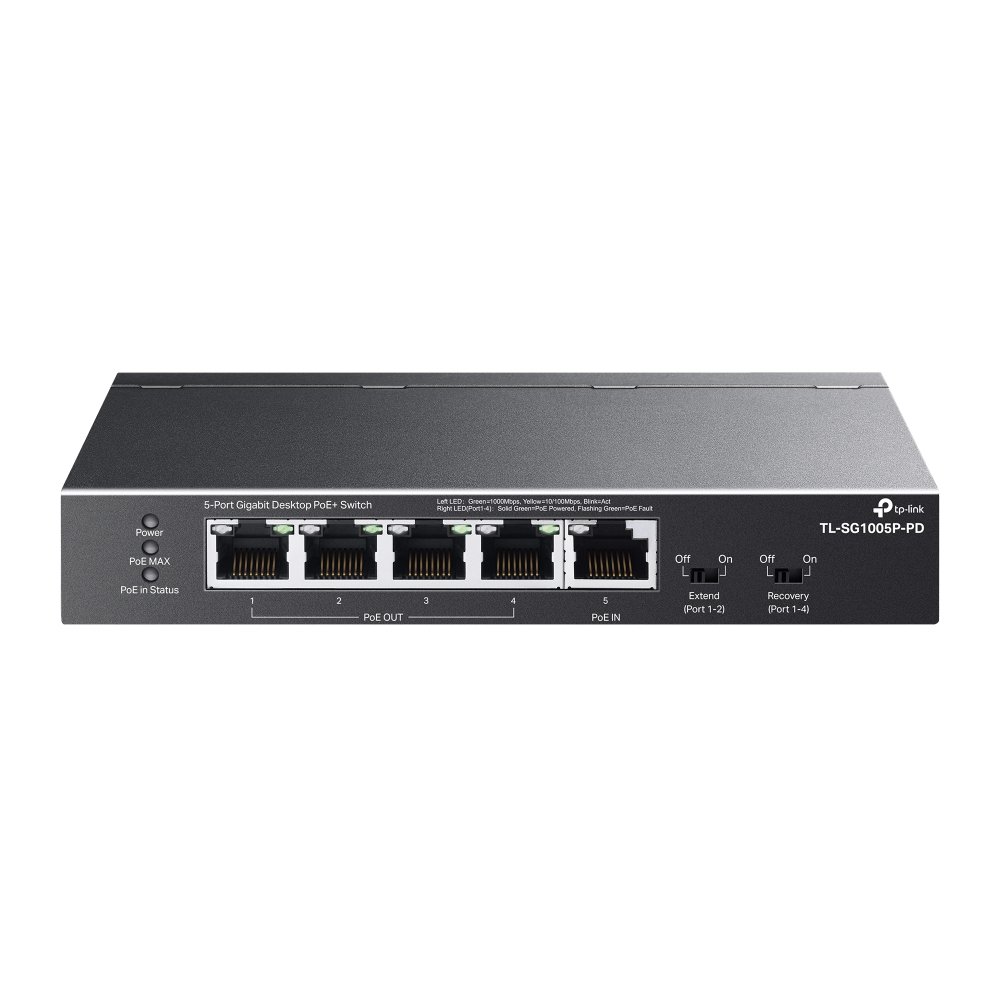 TP-LINK TL-SG1005P-PD SWITCH 5 PORTE GIGABIT 4 x …