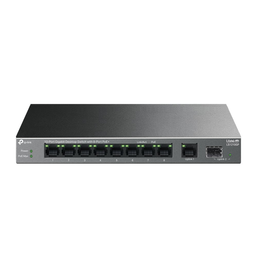 TP-Link LiteWave LS1210GP switch di rete Non gestito …