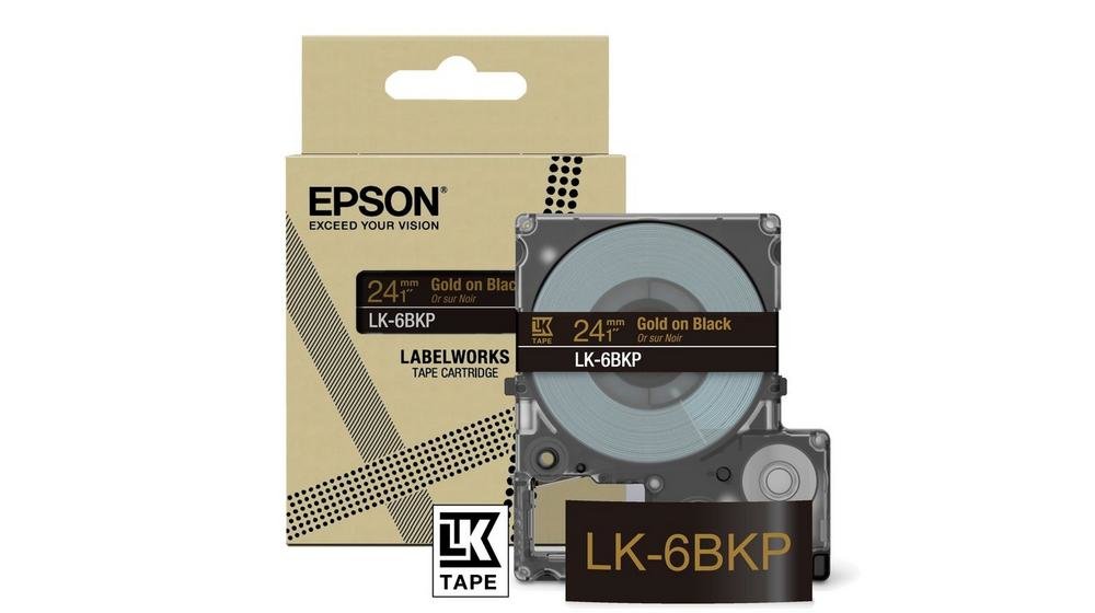 Epson LabelWorks LK-6BKP - Metallic - oro su …