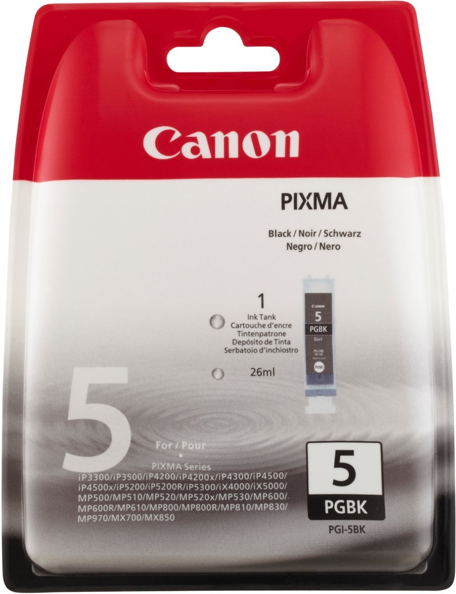 Canon PGI-5BK cartuccia d'inchiostro 1 pz Originale Resa …