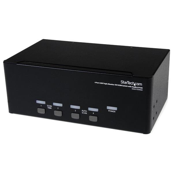 StarTech.com Switch KVM DVI USB per monitor triplo …