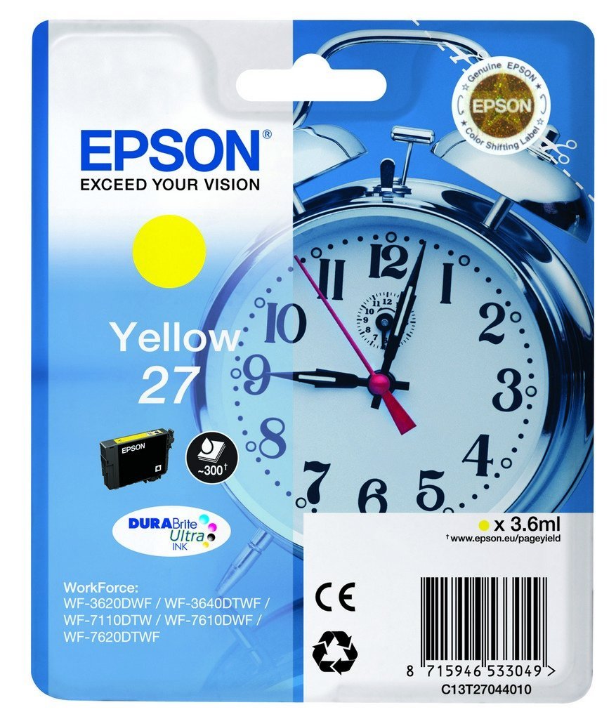Epson Alarm clock 27 DURABrite Ultra cartuccia d\'inchiostro …