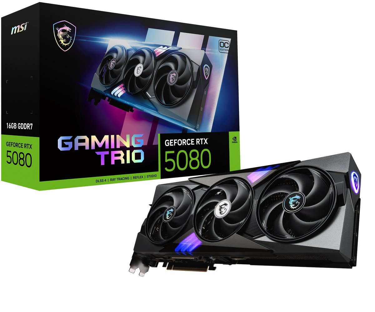 MSI GeForce RTX 5080 Gaming Trio OC 16GB …