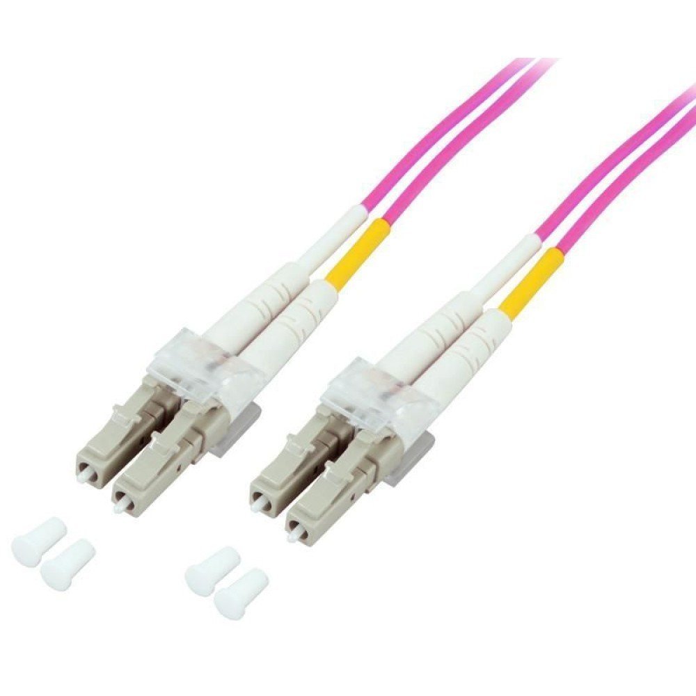Techly ILWL D5-LCLC-100/OM4 Cavo Patch Cord Fibra Ottica …