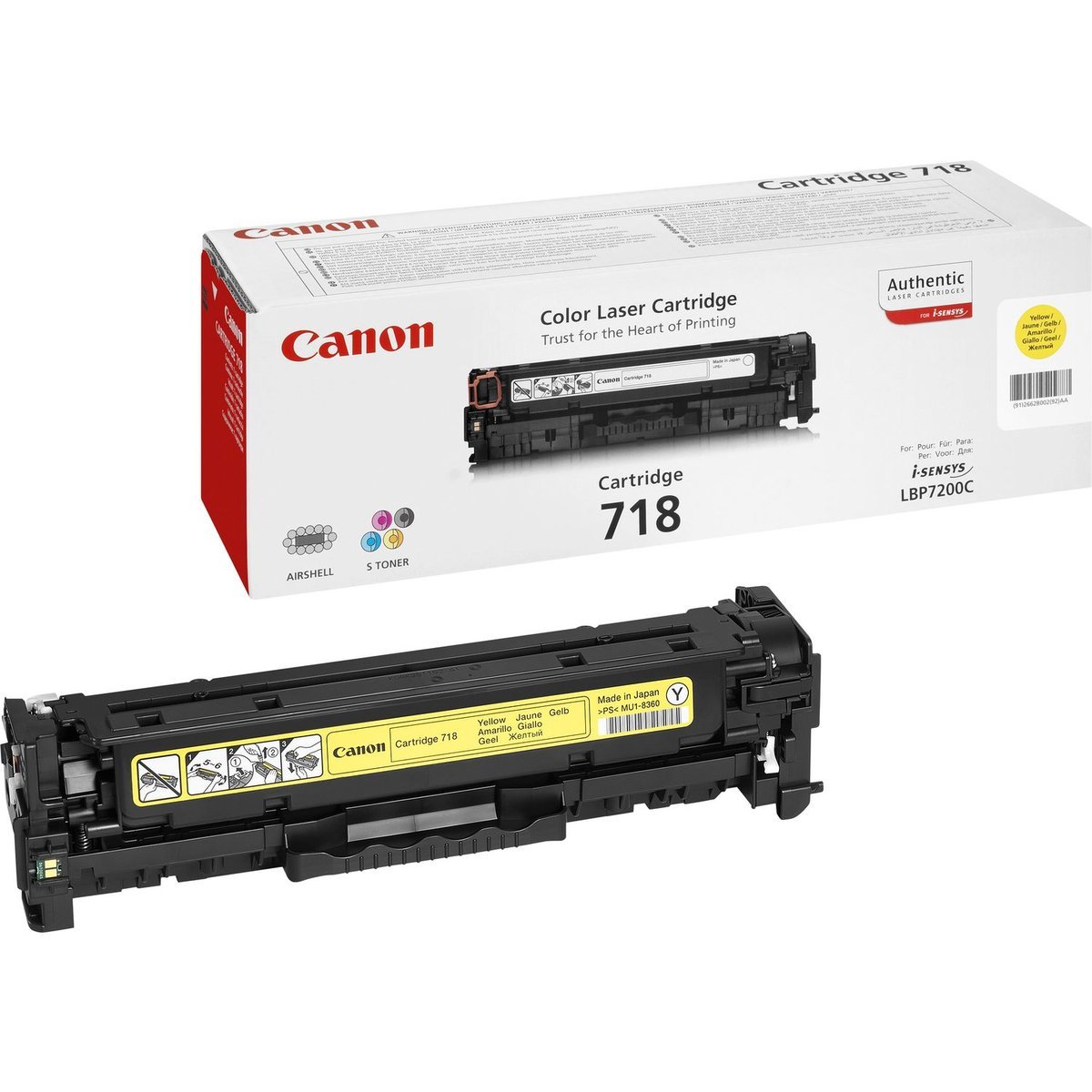 Canon CRG-718 Y cartuccia toner 1 pz Originale …