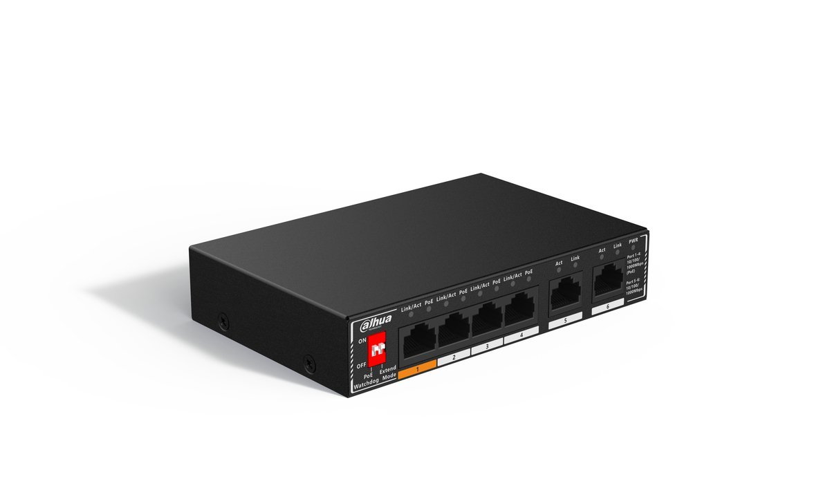 Dahua SG1006P Switch Gigabit PoE non gestito a …