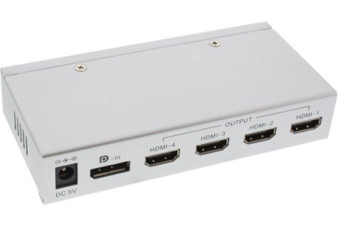 InLine Splitter 1x DisplayPort / 4x HDMI Splitter, …
