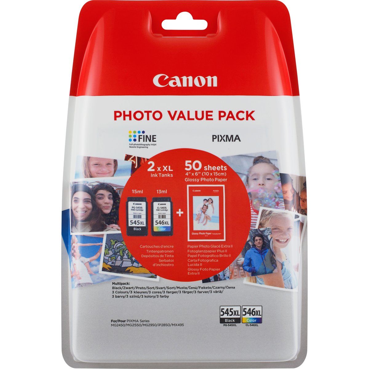 Canon PG-545XL/CL546XL cartuccia d\'inchiostro 2 pz Originale Resa …