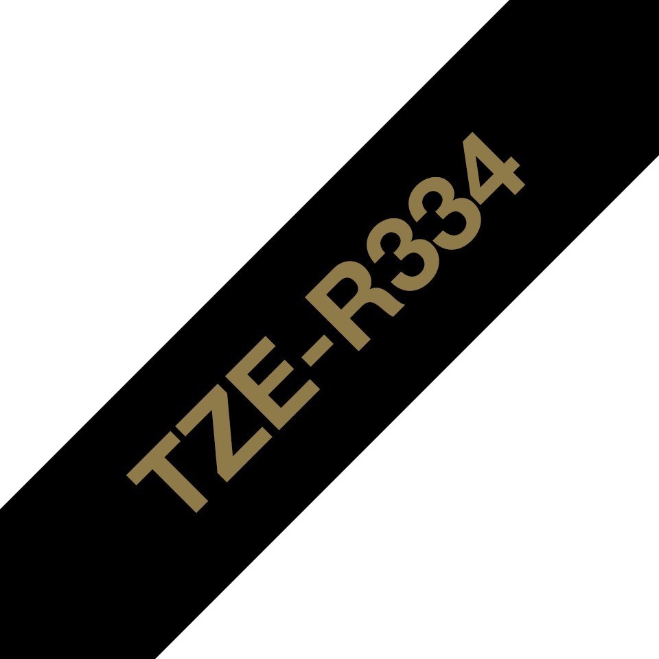 Brother TZe-R334 - Satinata - oro su nero …