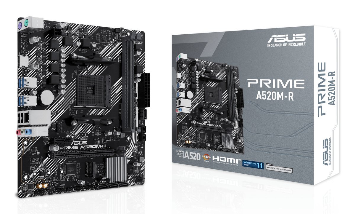 ASUS PRIME A520M-R AMD A520 Socket AM4 micro …
