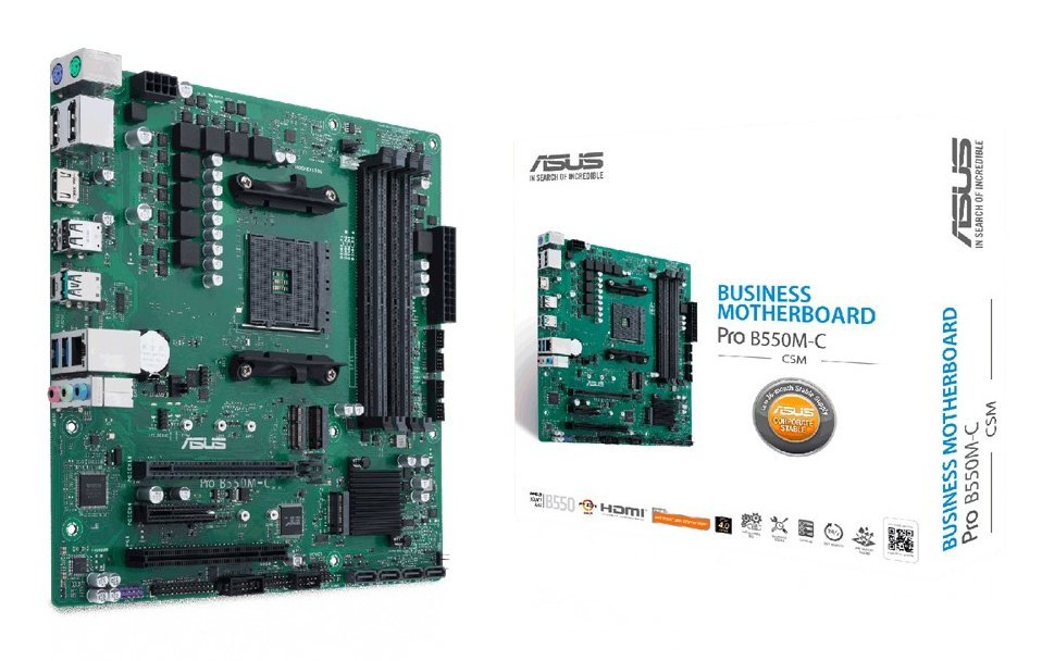 ASUS PRO B550M-C/CSM - AMD - Presa AM4 …