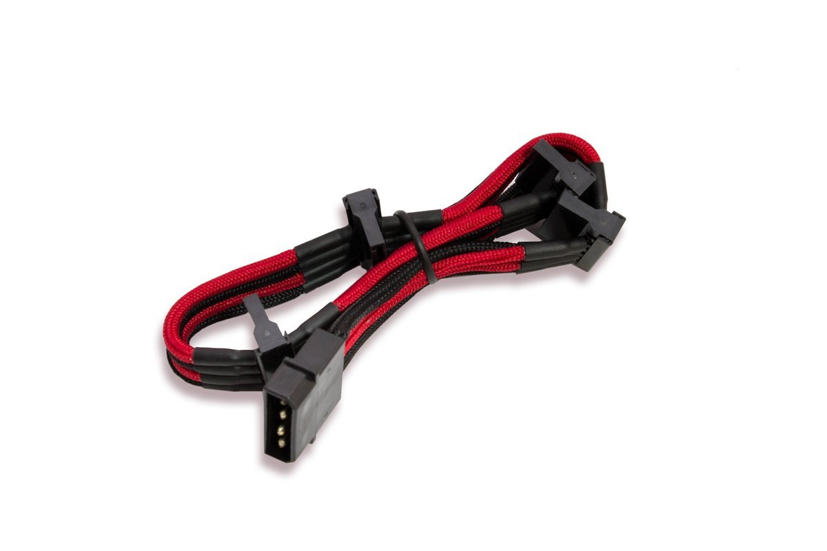 Cavo\Prolunga Sleevato IDE 4Pin a 4xSATA- 300mm- Nero …